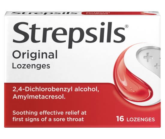 Strepsils Original Lozenges For Sore Throat (16 pack)
