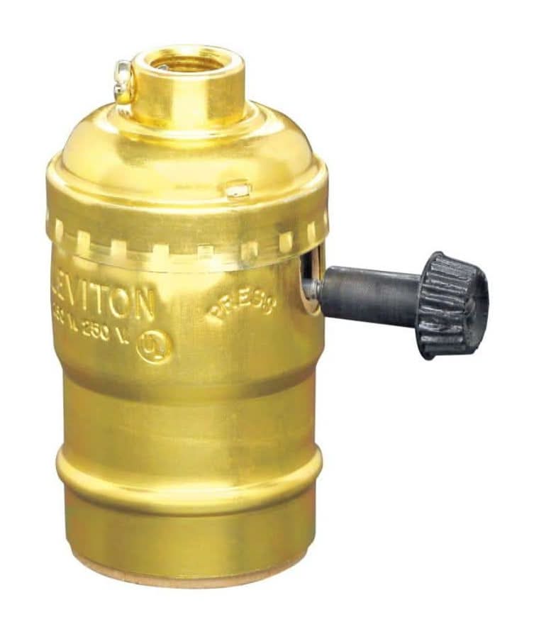 Leviton Turn-Knob Socket Lamp Holder 10083-16