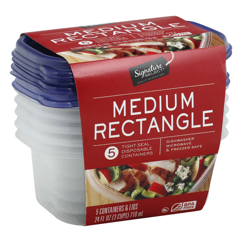 Signature Select Medium Rectangle Containers