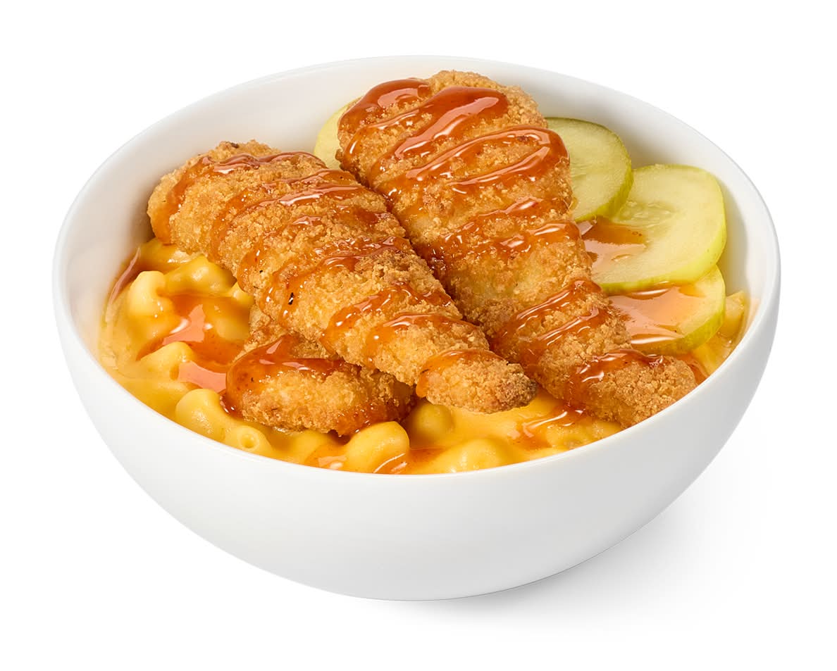Honey Hot Breaded Chicken Mac & Cheese Bowl