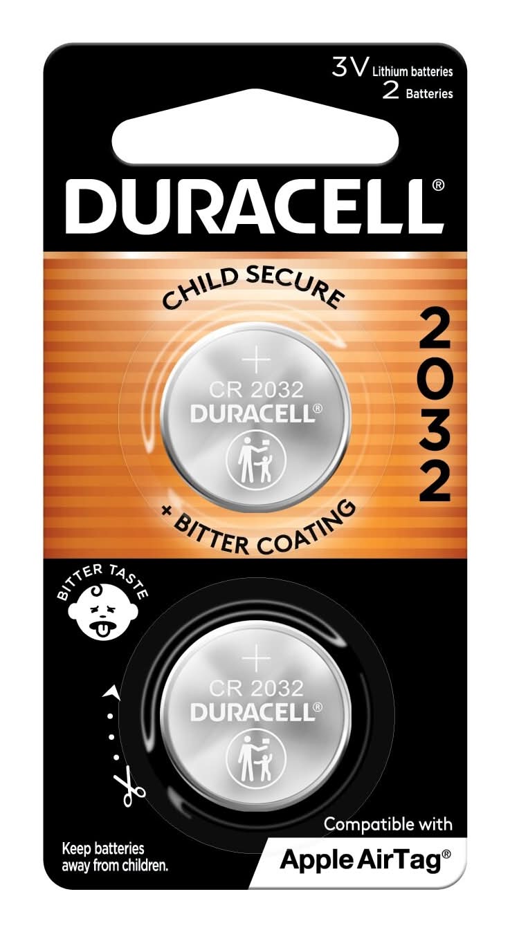 Duracell Cr2032 Lithium Coin Batteries 3v (2 ct)