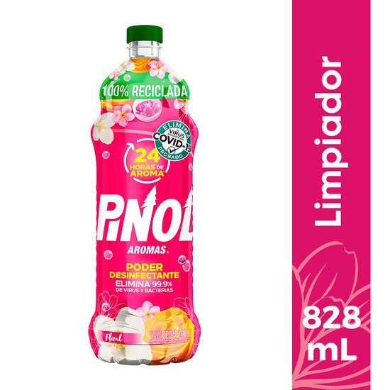 Pinol limpiador líquido aromas floral (botella 828 ml)