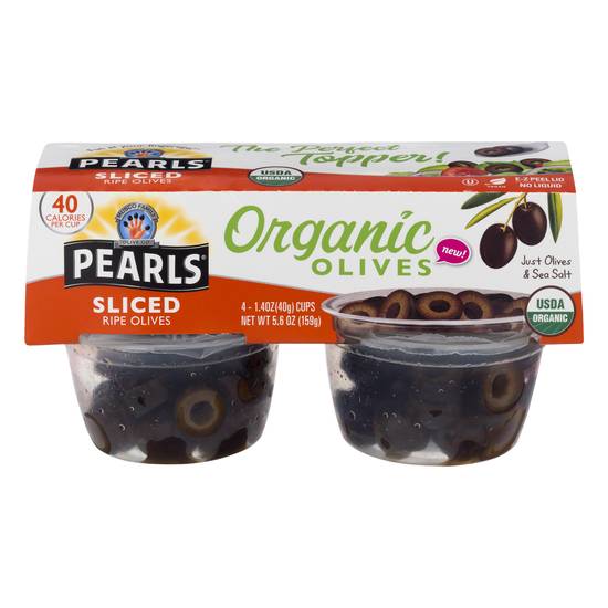Pearls Organic Sliced Olives (4 ct)