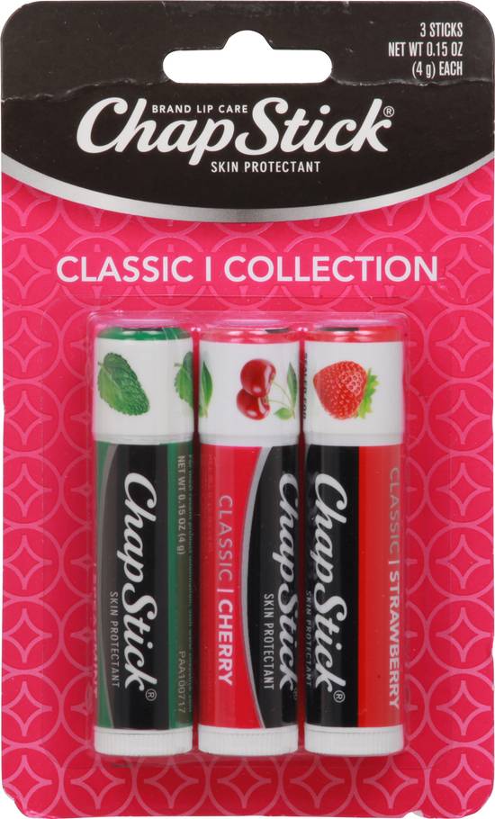 Chapstick Classic Collection Lip Moisturizer (3 ct)