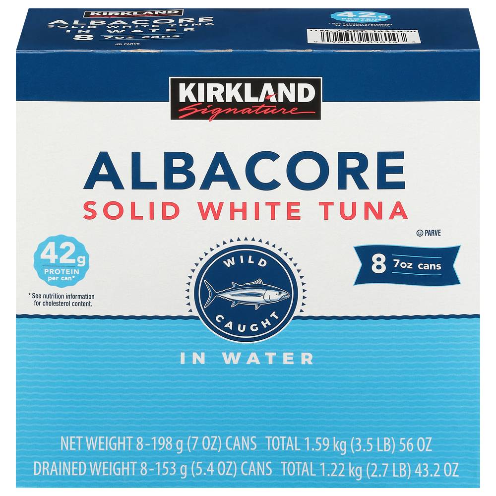 Kirkland Signature Solid White Albacore Tuna (8 ct, 7 oz)