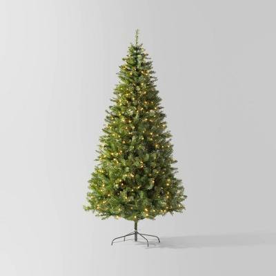 7.5' Pre-lit Alberta Spruce Artificial Christmas Tree Clear Lights - Wondershop™: 1200 Tips, Hinged Branches, Indoor Use