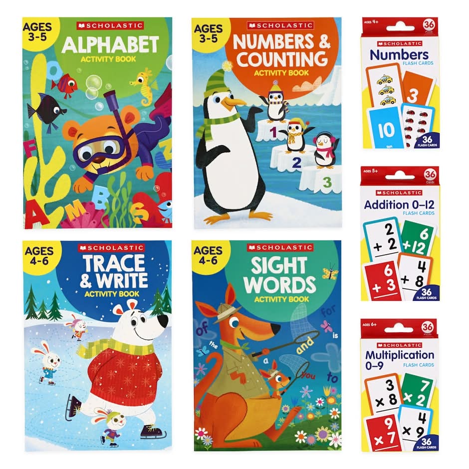 Scholastic Activity Books and Flash Cards