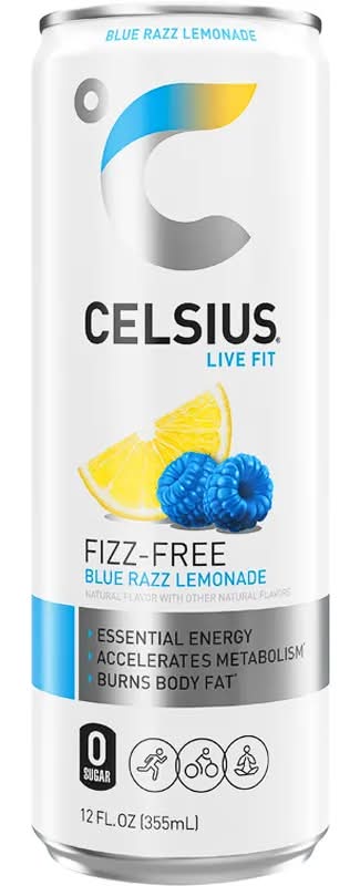Celsius Live Fit Fizz Free Blue Razz Lemonade