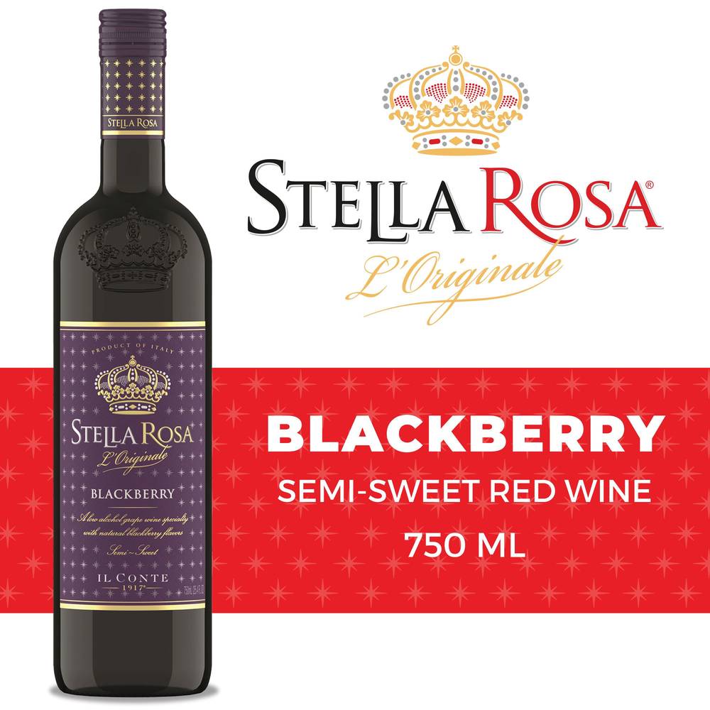 Stella Rosa Italian Semi-Sweet Blackberry Wine (750 ml)