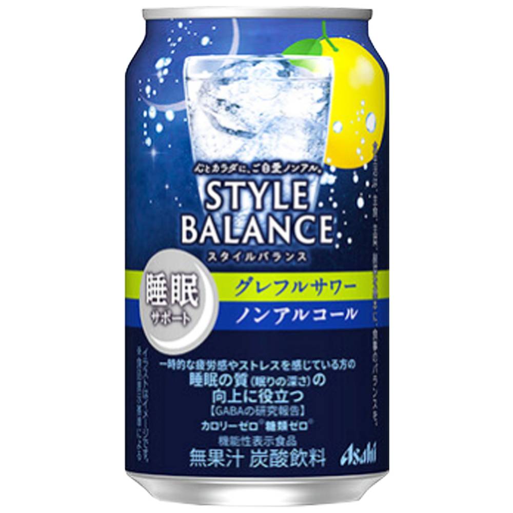 アサヒ　スタイルバランス睡眠サポート　グレフルサワー/350ml