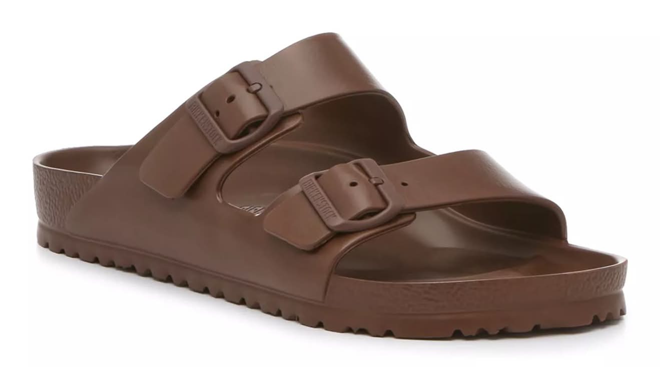 Birkenstock Arizona Essentials Eva Sandal - Men's (Dark Brown Regular/Wide - EU 44 / US Men's 11-11.5 / Women's 13-13.5)