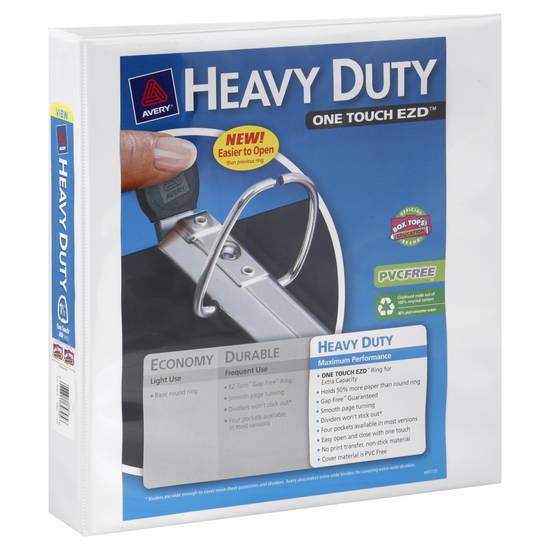 Avery Heavy Duty One Touch Ezd Binder (white)