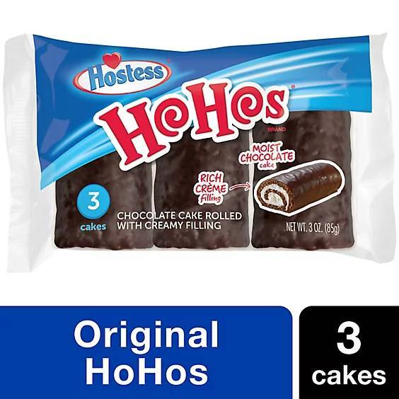 Hostess HoHos Chocolate Cake Rolled with Creamy Filling (3oz)