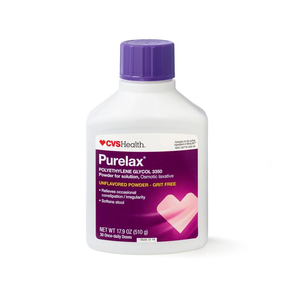 CVS Health Purelax Constipation Relief Power, Unflavored, 17.9 OZ