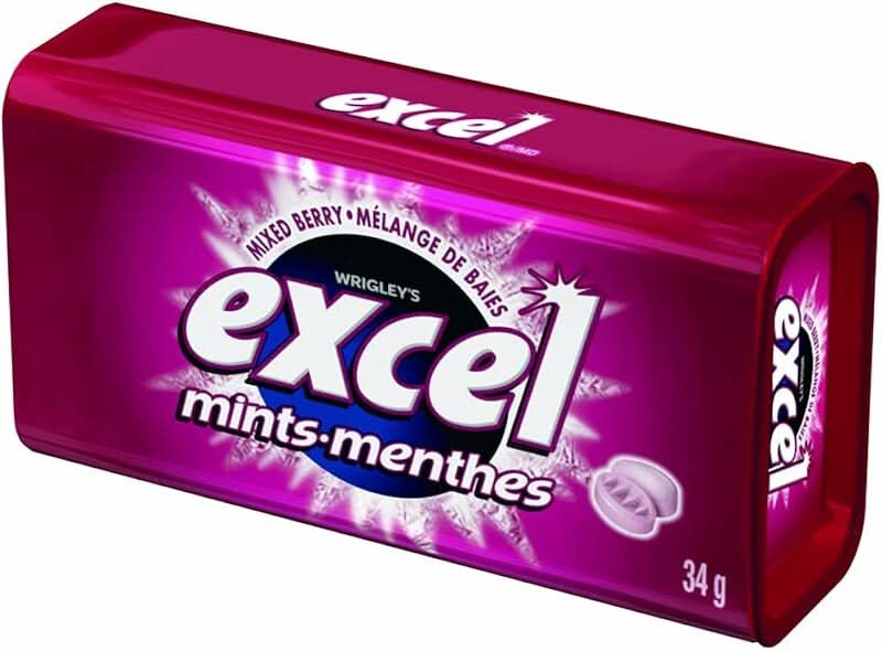 Excel Mints Mixed Berry Tin 34g
