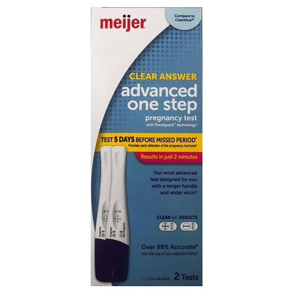 Meijer Advanced Clear Answer Pregnancy Test (2 ct)