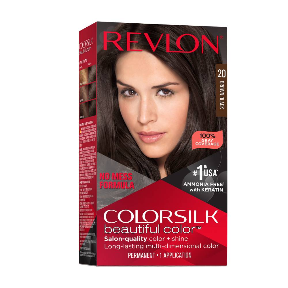 Revlon Colorsilk Beautiful Permanent Hair Color (brown black 20)