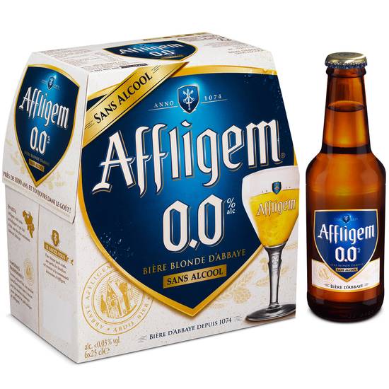 Affligem - Bière belge d'abbaye sans alcool (6 pièces, 250 ml)