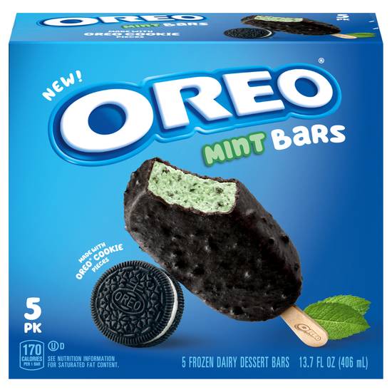 Oreo Mint Frozen Dairy Dessert Bars (mint)