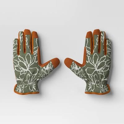 Threshold Patio Duck Canvas Work Gloves, M-L, Assorted