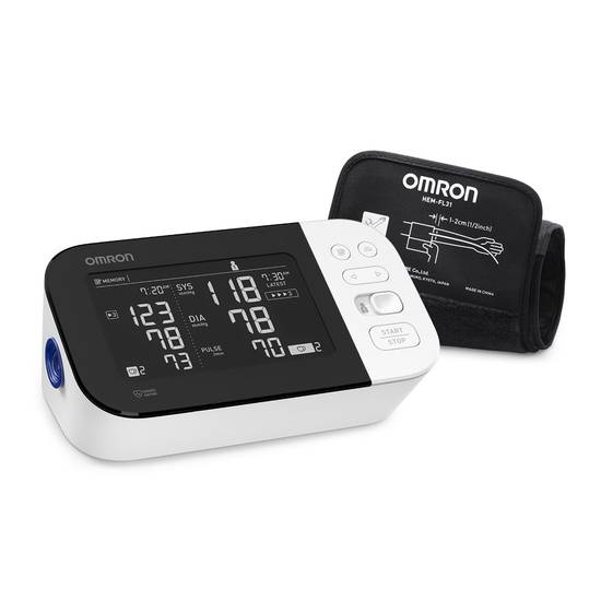 OMRON 10 Series Wireless Upper Arm Blood Pressure Monitor w/ Side-by-Side LCD Comparison 