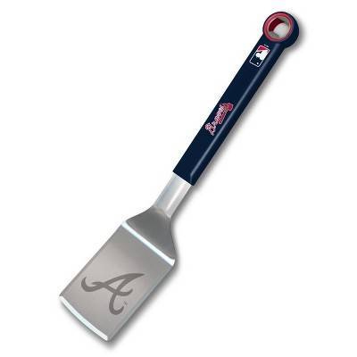 MLB Atlanta Braves Stainless Steel BBQ Spatula with Bottle Opener