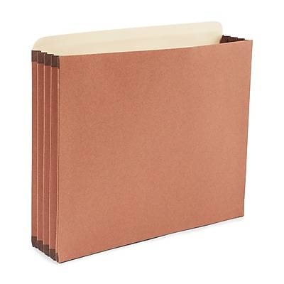 Staples Redrope File Pocket, 3.5 Expansion, Letter Size, Brown (FC1524E4)