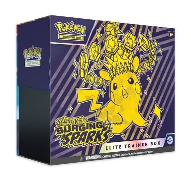 pokemon cards uber eats Pokémon Scarlet & Violet - Surging Sparks Elite Trainer Box Trading Card  Game Delivery Near Me | Order Online