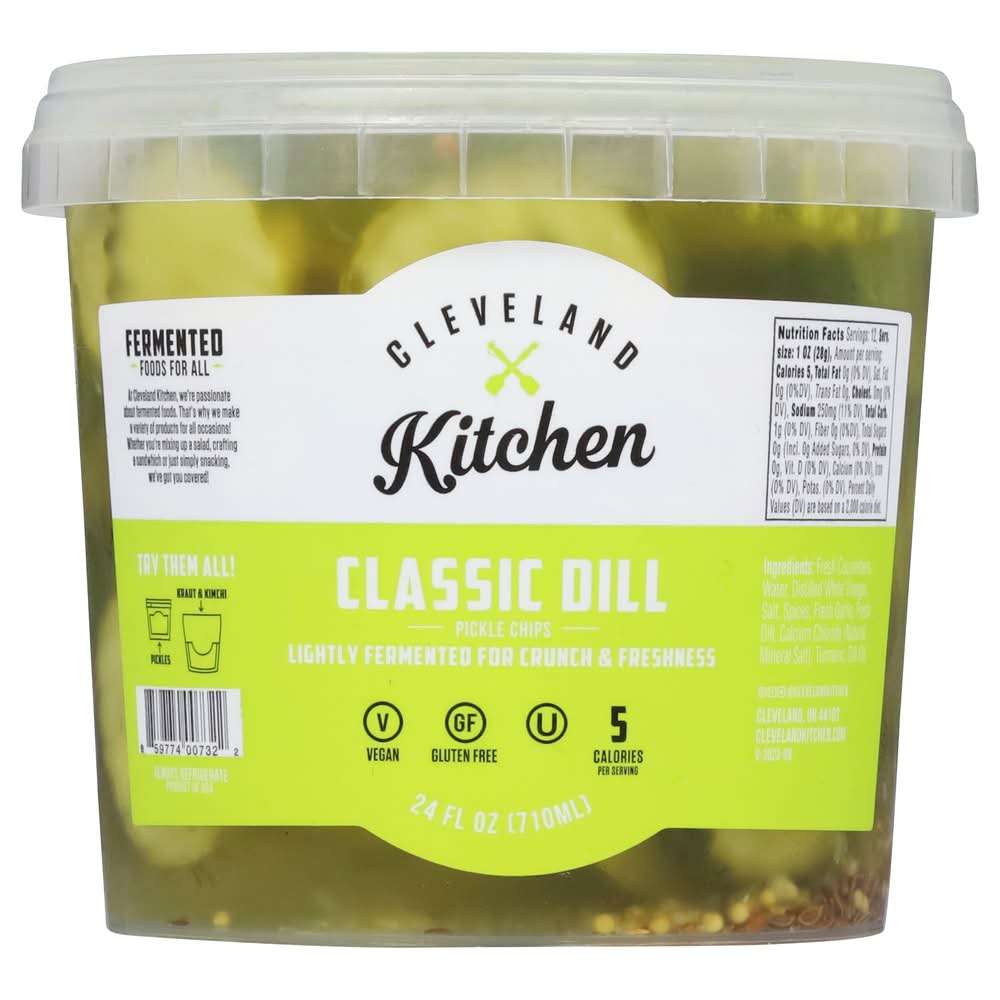 Cleveland Kitchen Dilly Garlic Pickled Chips (1.5 lbs)