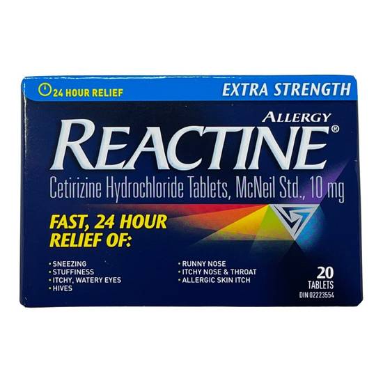 Reactine Extra Strength Tablets (20 units)