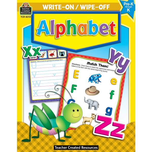 Teacher Created Resources Write-On/Wipe-Off Alphabet Book 32 Pages