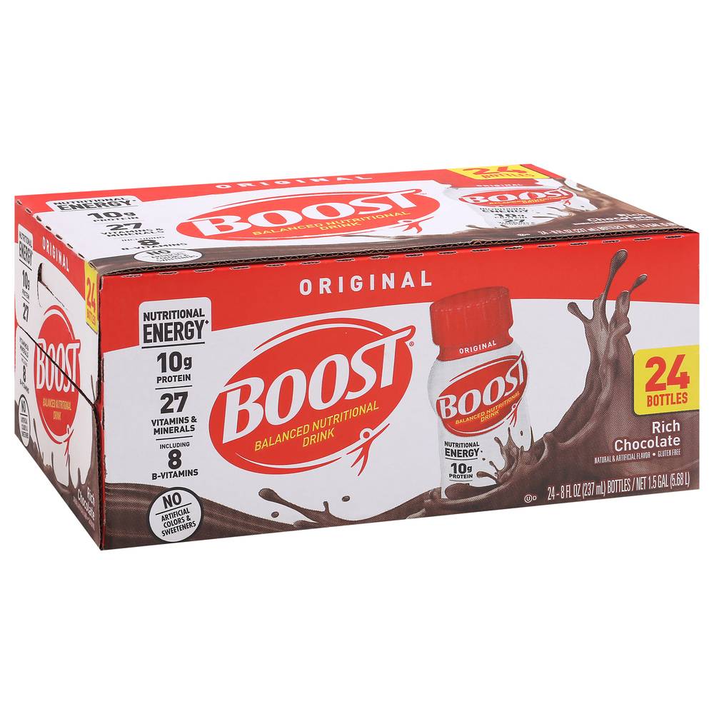 Boost Original Complete Nutritional Drink Rich Chocolate (24 x 8 fl oz)