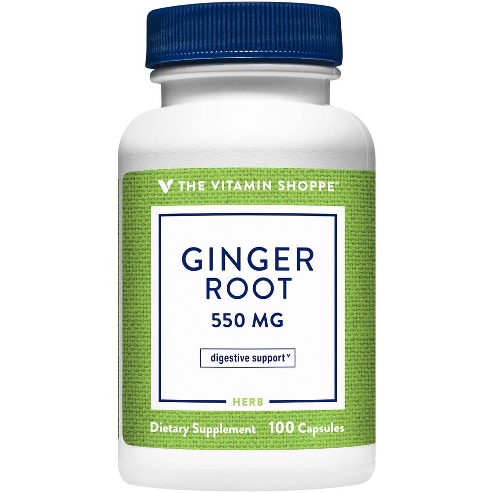 The Vitamin Shoppe Ginger Root 500 mg Capsules