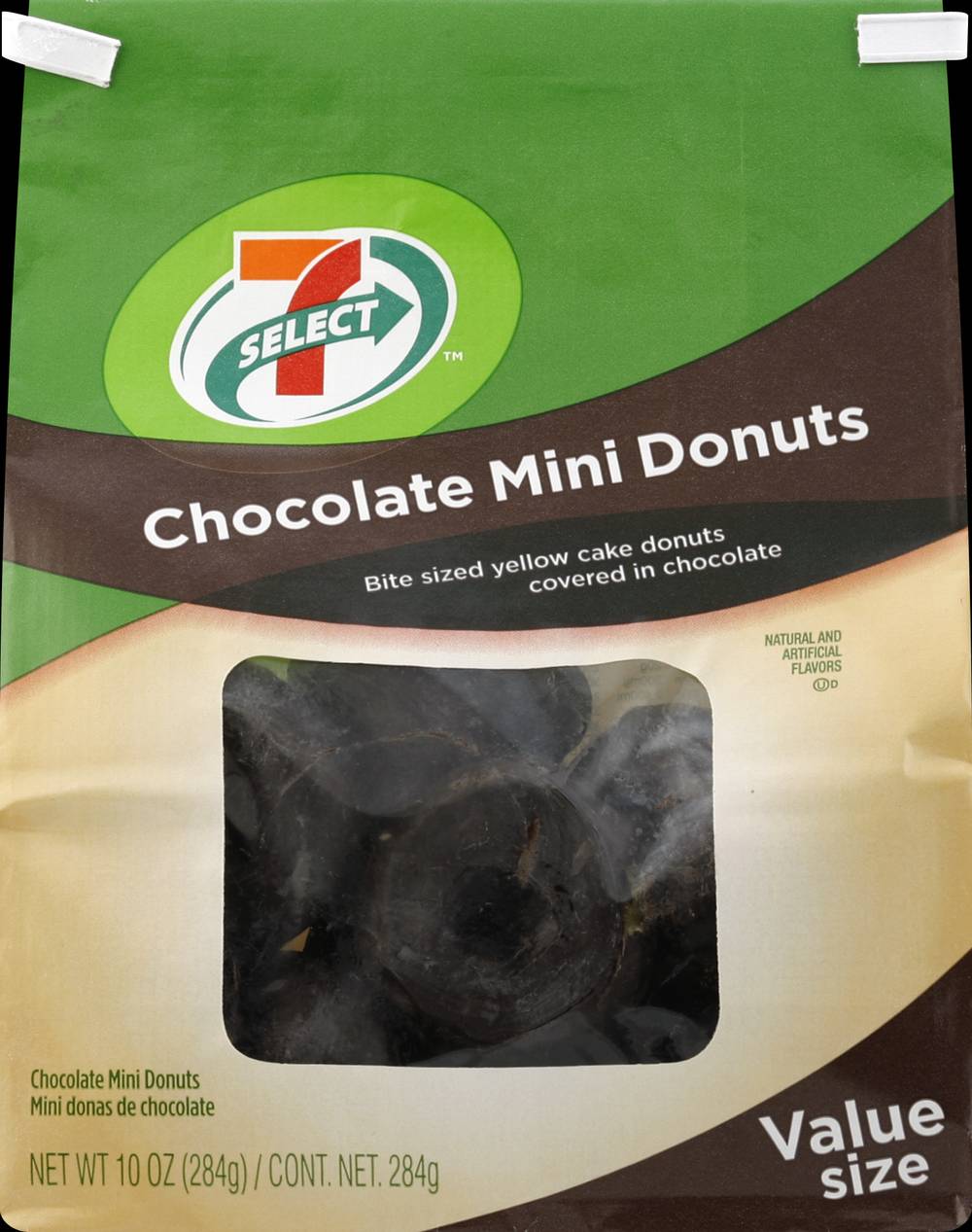 7-Select Mini Donuts, Chocolate (10 oz)