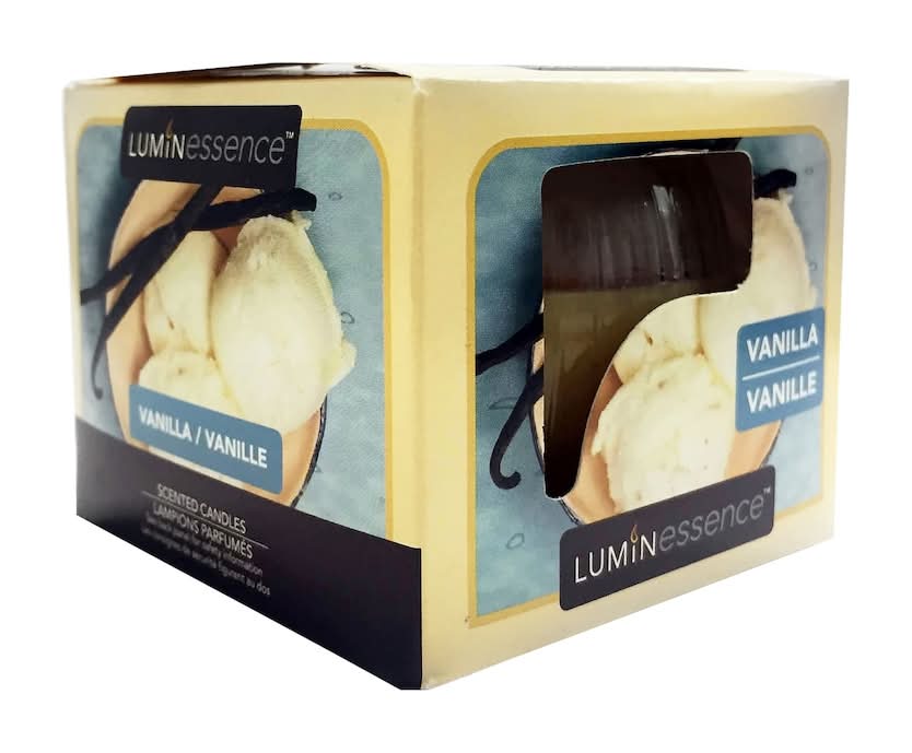 Luminessence Scented Soy Candle, Vanilla (3 oz)