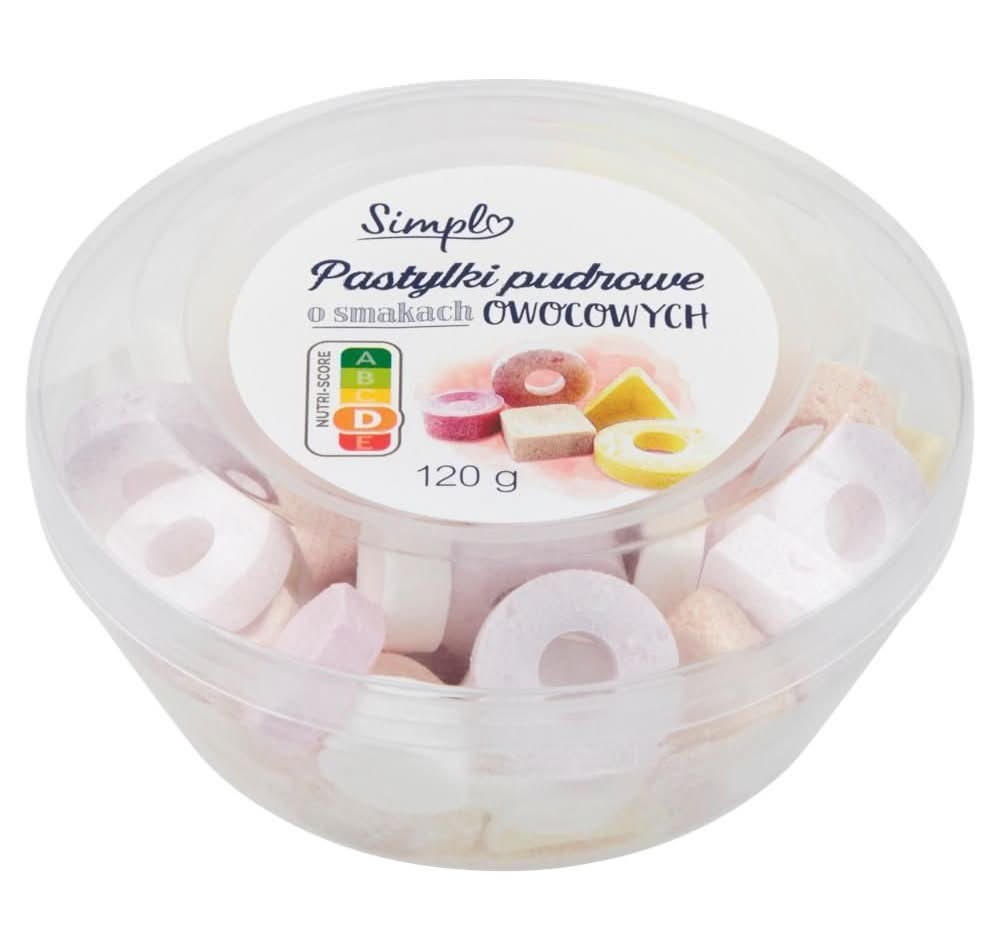 Simpl Pastylki pudrowe o smakach owocowych 120 g