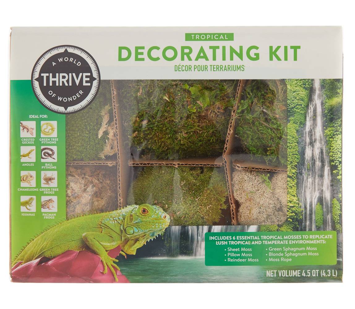 Thrive Tropical Reptile Decorating Kit (4.5 qt)