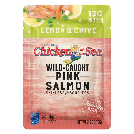 Chicken Of the Sea Skinless & Boneless Lemon & Chive Pink Salmon