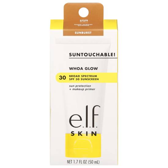 E.l.f. Skin Sheer Bronze Shimmer Broad Spectrum Spf 30 Sun Protection + Makeup Primer