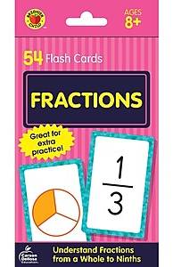 Carson-Dellosa Brighter Child Fractions Flash Cards, 54/Pack (0769677339)