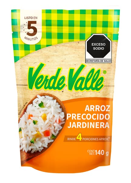 Verde Valle · Arroz precocido a la jardinera (140 g)