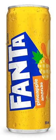 Fanta Flavored Soda, Pineapple (12 x 355 ml)