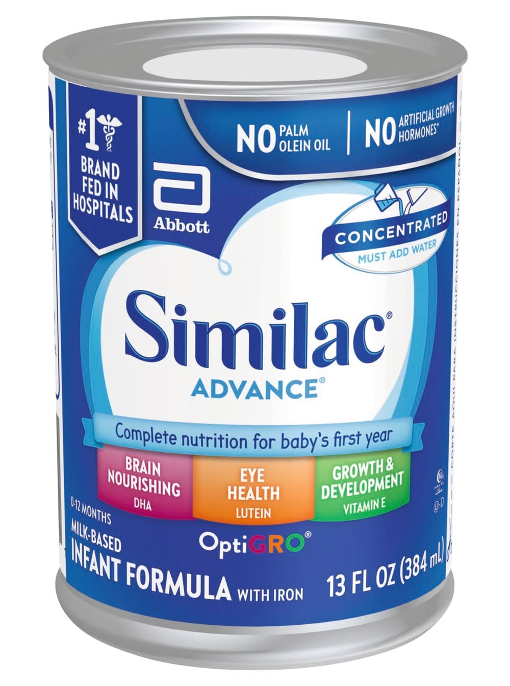 Similac Advance Optigro Milk-Based Infant Formula 0-12 Months (13 fl oz)