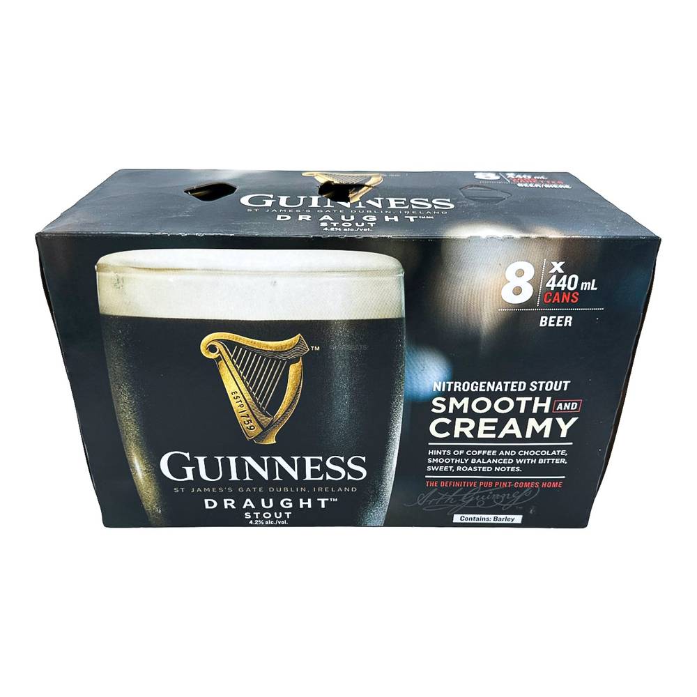 Guinness Draught Stout (8 x 440 ml)