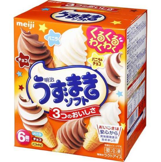 明治 うずまきソフト (70mL x 6)