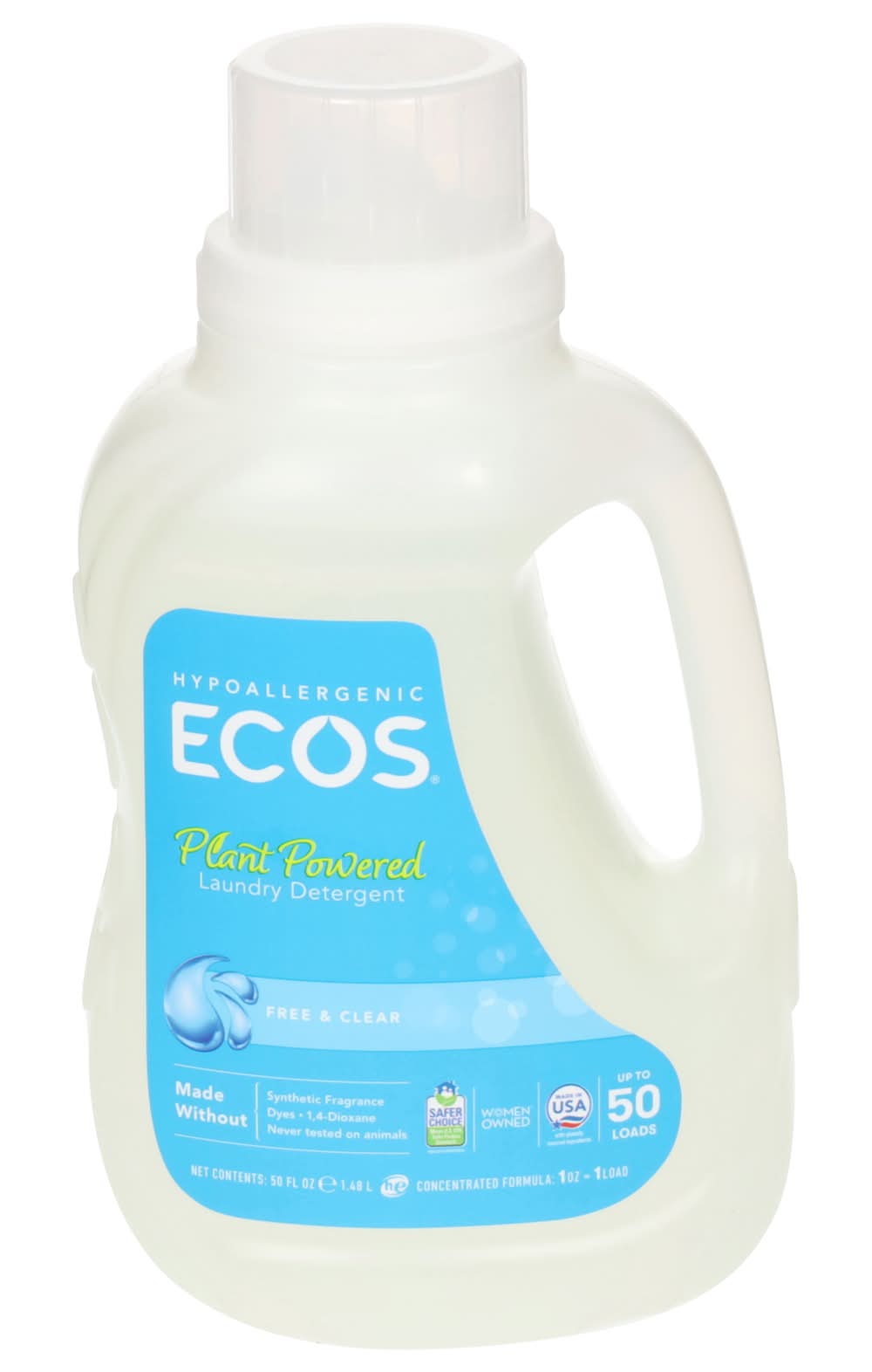 ECOS Free & Clear Laundry Detergent With Softener (50 fl oz)