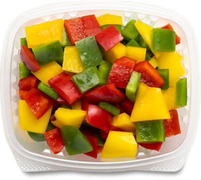 Diced Tri Color Pepper