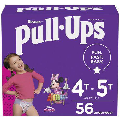 Pull-Ups Girls' Potty Training Pants 4t 5t (56 units)