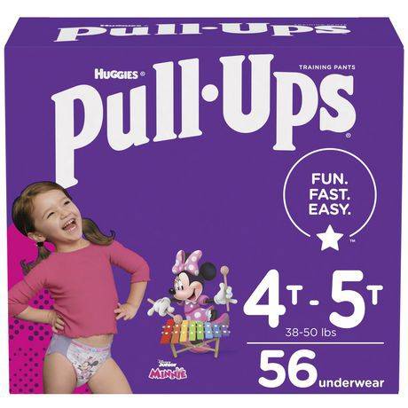 Pull-Ups Girls' Potty Training Pants 4t 5t (56 ct)