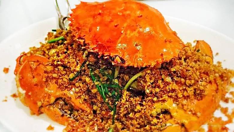 Spicy Crab and Garlic fried rice(金蒜香辣蟹饭）